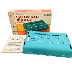 Rolomatic Bridge Machine Milton Bradley Board Game 1 Player Ages 10+ 1969 VTG
